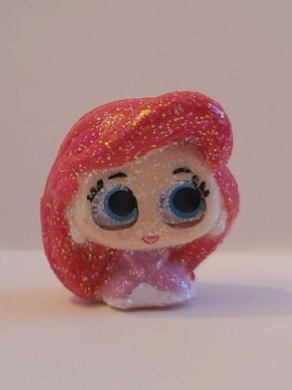 ULTRA RARE Just Play Series 3: Glitter Ariel Little Mermaid Pink Disney Doorable